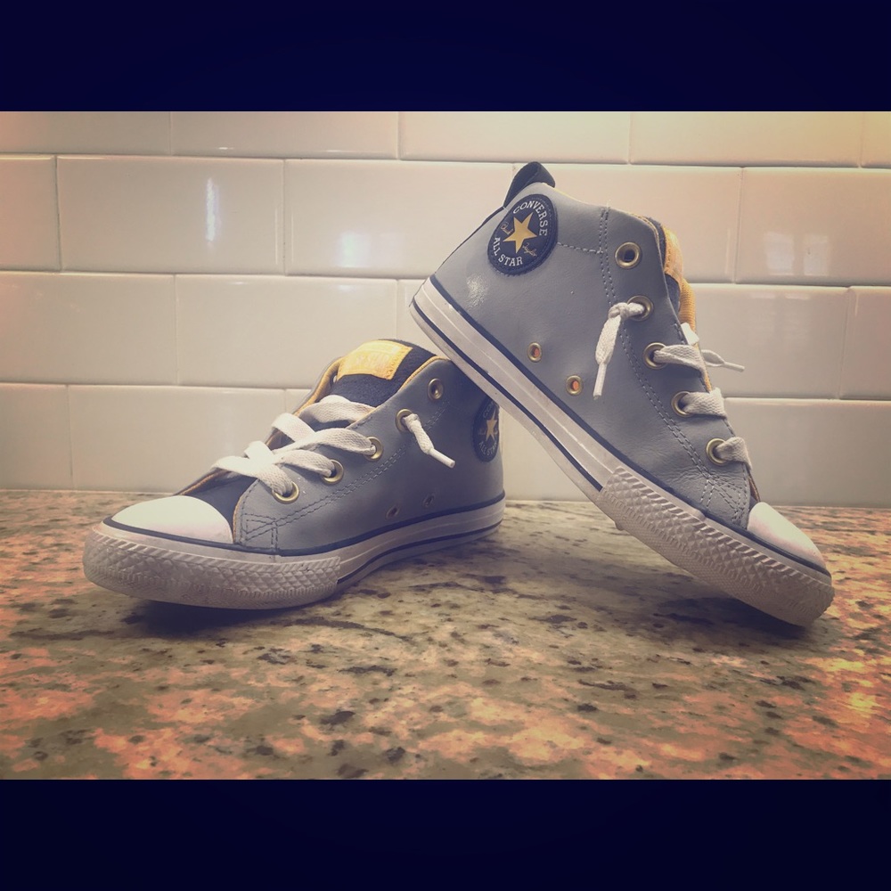 Boys Leather Converse High tips